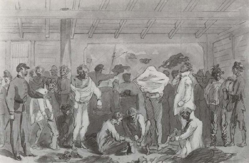 William Waud Returned Prisoners of War Exchanging